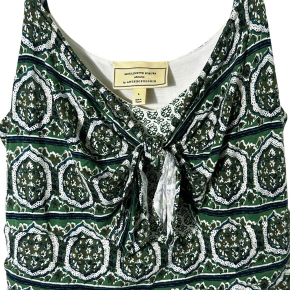 Moulinette Soeurs by Anthropologie Green Paisley Brisbane Maxi Dress - Picture 5 of 9